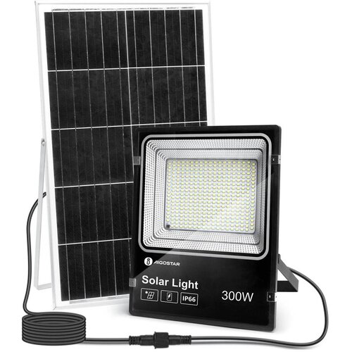 Aigostar LED prigu&amp;scaron;iva solarni reflektor LED/300W/3,2V IP66 + daljinski upravljač Slike