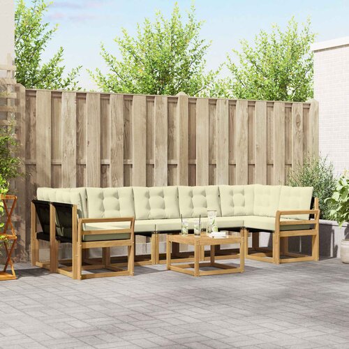  Set vanjskih sofa 8 kom. Bijela i krem Cene