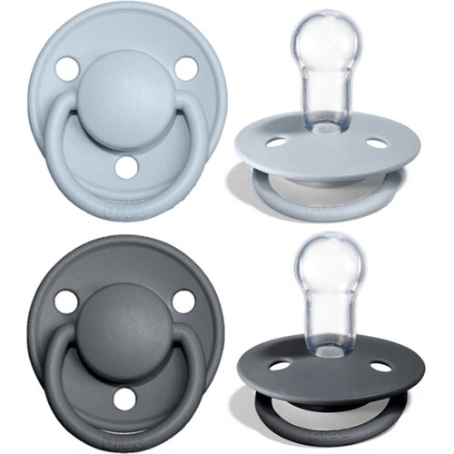 Bibs De Lux dude (silikon) - Iron/Baby Blue Cijene