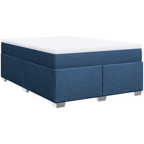 Maison Chic Box spring postelja - Vzmetna postelja z vzmetnico modra 140x190 cm blago SL11738, (21882595) Cene