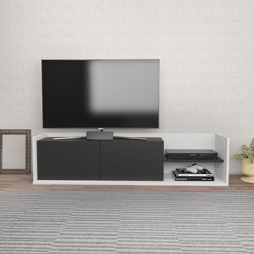 HANNAH HOME TV komoda Krog bijela-antracit boja Cijene