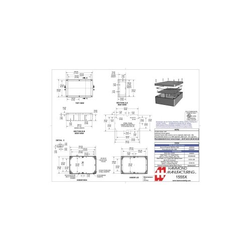 Hammond Electronics 1555 ABS Univerzalno kućište ABS Siva 1 ST Cijene