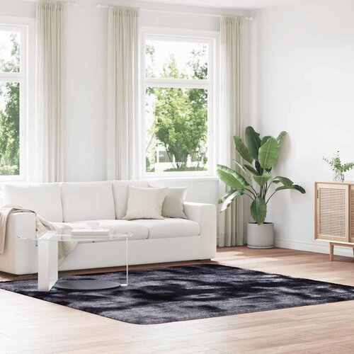 vidaXL Košata preproga temno siva 240x240 cm poliester Cene