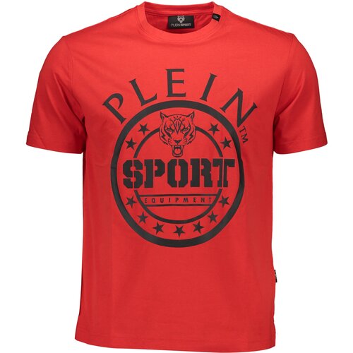 Plein Sport RED MEN&#39;S SHORT SLEEVE T-SHIRT Cene