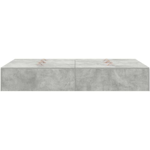  Okvir kreveta za pohranu Beton sivi 120x190 cm Slike