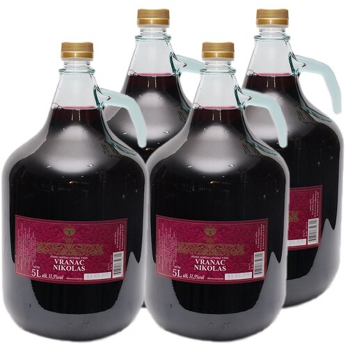Nikolas Wines vino crno vranac 2l pets, 4 komada Slike