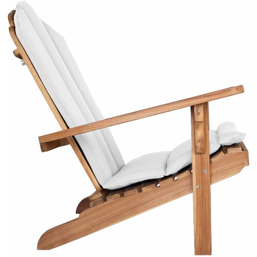  Vrtna Adirondack stolica Prirodna Čvrsto teak drvo Slike