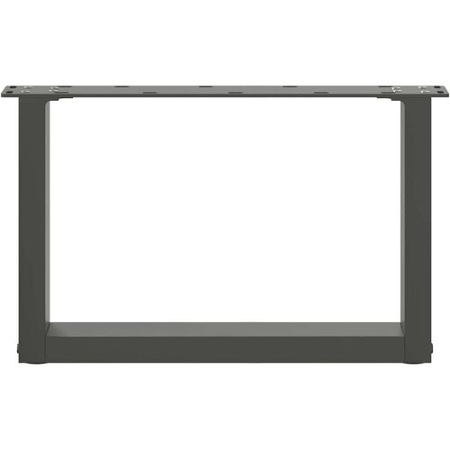  Noge za stolić U-oblika 2 kom antracit 50x(30-31) cm čelik Slike