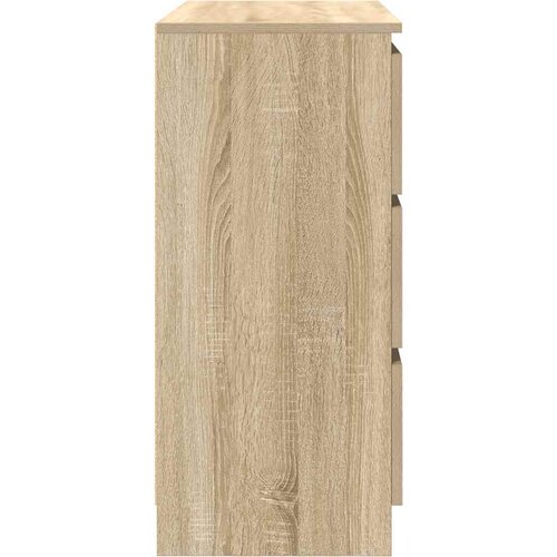  Komoda boja hrasta sonome 80x35x76 cm od konstruiranog drva Slike