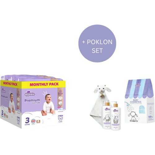 Violeta pelene Premium Monthly 3, 192 komada + Poklon set Cene