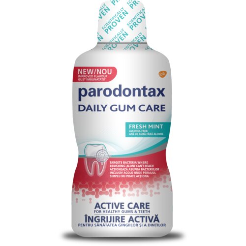 Parodontax Daily gum care tečnost za ispiranje usta 500ml Slike