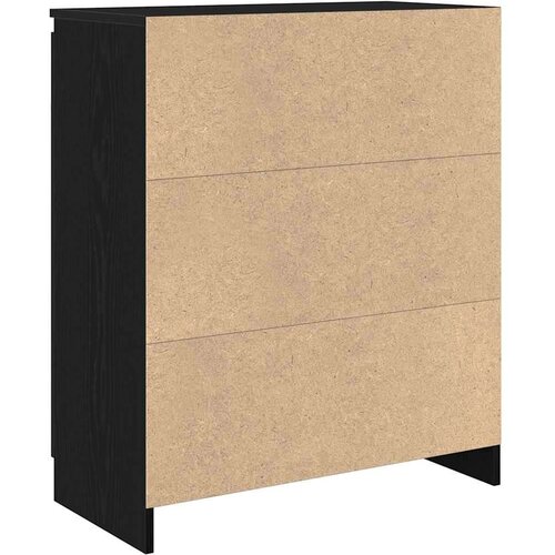 vidaXL Komoda s ladicama crni hrast 71x35x84 cm konstruirano drvo Cene