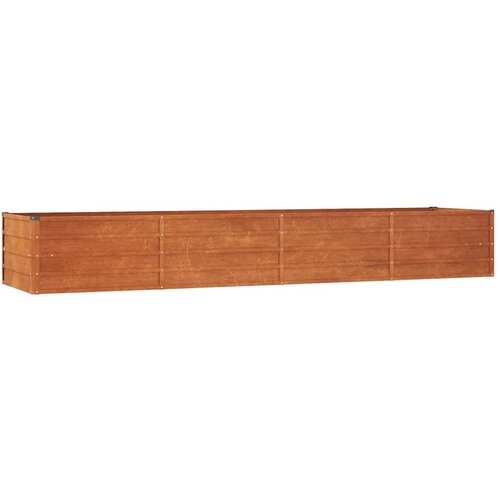 VidaXL Vrtna visoka greda rusty 320x80x45 cm corten jeklo, (20798648) Slike