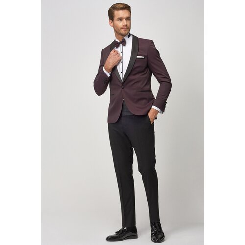 ALTINYILDIZ CLASSICS Men's Extra Slim Fit Slim Fit Patterned Tuxedo Groom Suit Slike