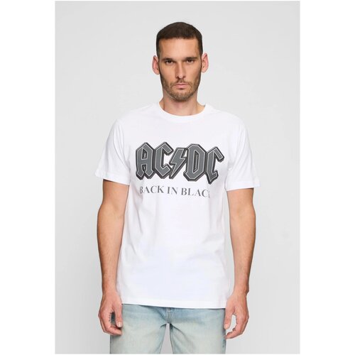 Merchcode ACDC back in black t-shirt white Slike