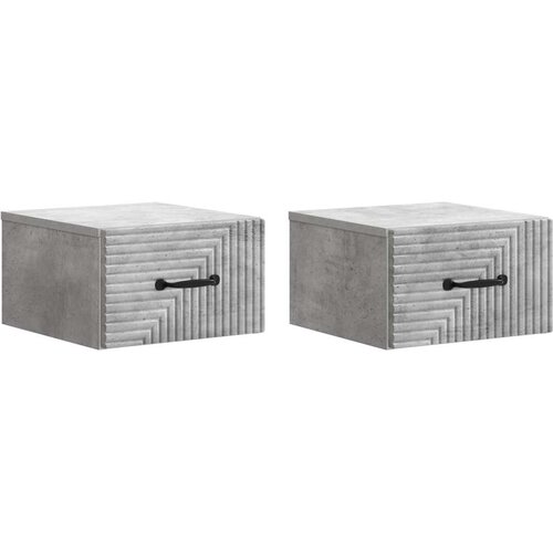  Stenski nočni omarici 2 pcs Betonsko siva 34,5 x 33 x 20 cm, (5000210015) Cene