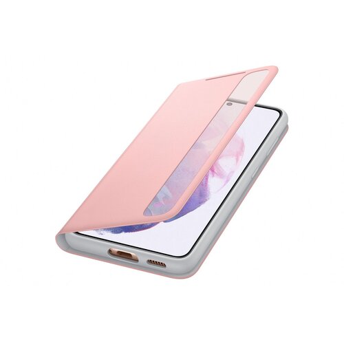 Samsung original torbica clear view ef-zg991cpe za galaxy s21 g991 - roza Slike