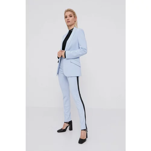 Karl Lagerfeld Hlače ženski, modra barva