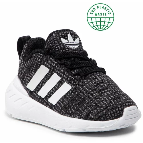 Adidas Sportske cipele 'Swift Run 22' crna melange / bijela