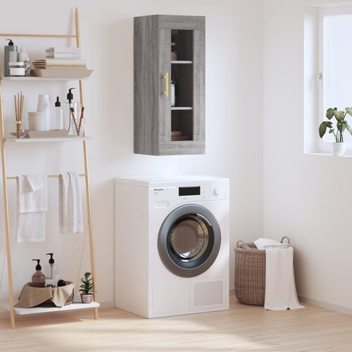 VidaXL Stenska omarica siva sonoma 34,5x34x90 cm Slike