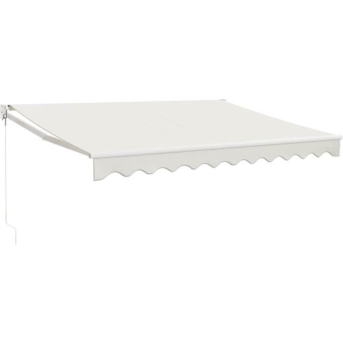 Tenda na uvlačenje krem 3 x 2,5 m od tkanine i aluminija Slike