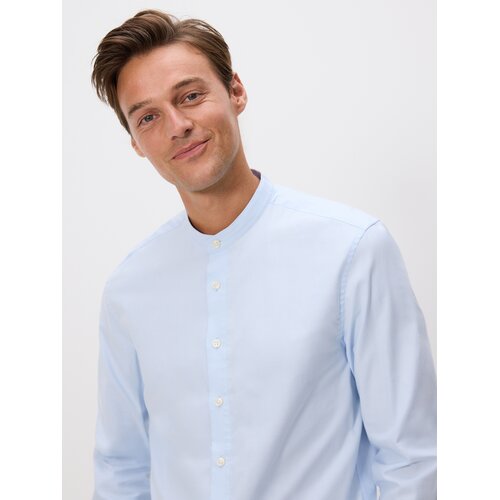 Reserved Slim fit pamučna košulja - bljedoplavo Cene