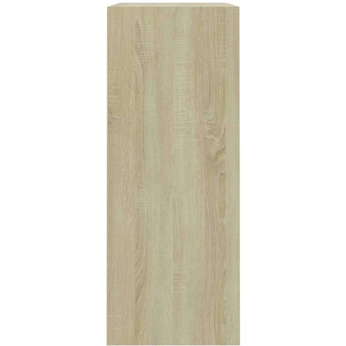 VidaXL Ormarić za knjige s 2 razine boja hrasta 80x30x76,5 cm iverica Slike