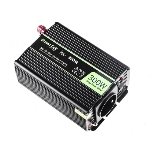 Green cell Automobilski inverter s 24V na 230V, 300W/600W