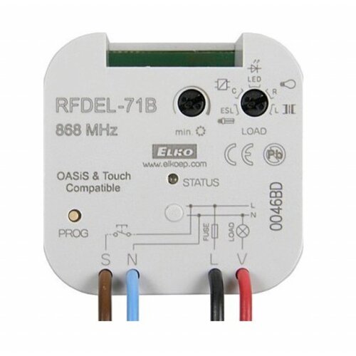  rf control 1 CH/7 fn led & esl dimming actuator DEL-71B Cene