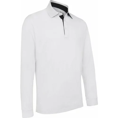 Callaway Mens Long Sleeve Performance Polo Bright White S