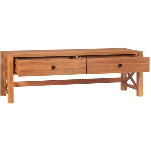 Maison Chic TV omarica - TV stojalo - Televizijska omarica 140x40x45 cm tikovina, (21701058) Slike
