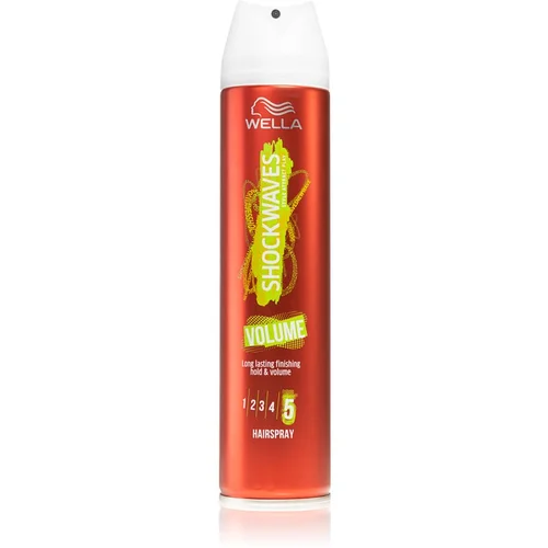 Wella Shockwaves Volume lak za kosu za ekstra jako učvršćivanje za volumen 250 ml