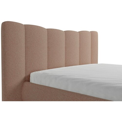 MID.YOU OBLAZINJENA POSTELJA 140 cm x 200 cm , les, tekstil, leseni material roza Slike