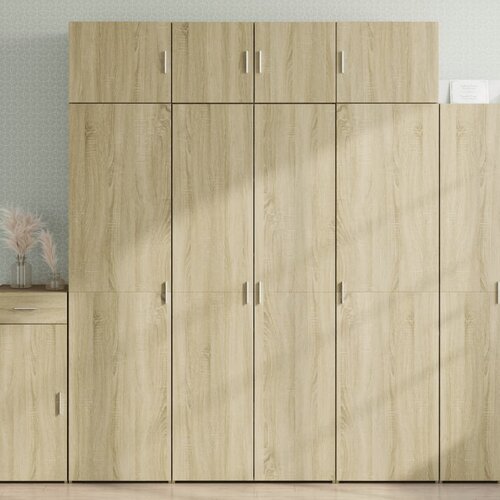 Ormarić za pohranu boja hrasta sonome 80 x 42,5 x 225 cm drveni Cijene