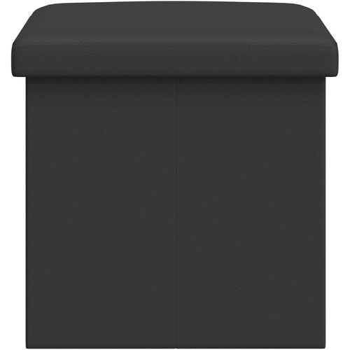  Sklopiva klupa za pohranu Siva 180 kg 80 L 77 x 38 x 38 cm PVC Slike