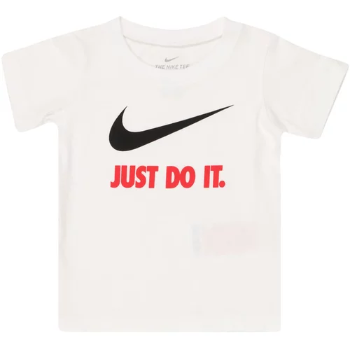 Nike Sportswear Majica 'SWOOSH' rdeča / črna / bela