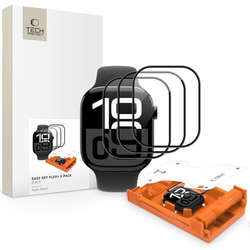 TECH-PROTECT HIBRIDNO STEKLO EASY SET FLEX+ ZA APPLE WATCH 10 11 42 MM 3, (5000336435) Slike