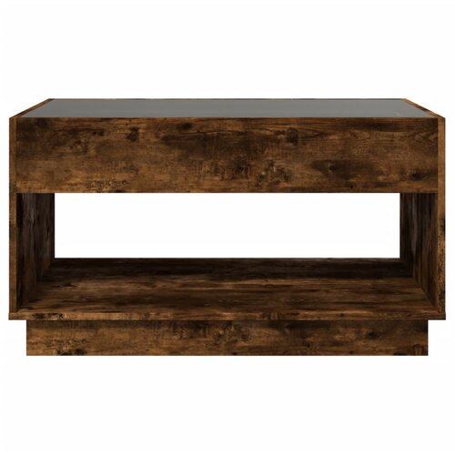  Stolić s beskonačnim LED svjetlima boja hrasta 90x50x50 cm Slike