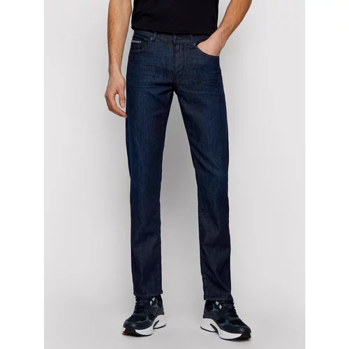 Boss Jeans hlače Delaware3-1 50449701 Mornarsko modra Slim Fit