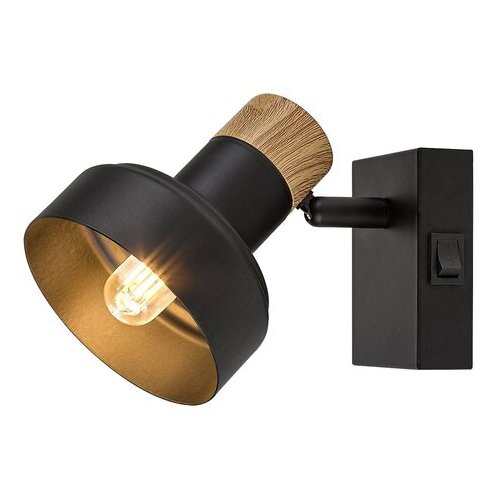 Rabalux spot lampa Saskia, 15W, 1xE14, Sa prekidačem, Crna Slike