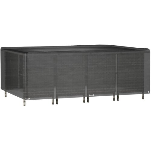  Navlaka za vrtni namje&amp;scaron;taj s 12 u&amp;scaron;ica 240x180x80 cm pravokutna Slike