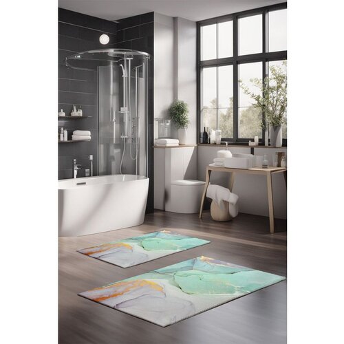  CT-5027 multicolor bathmat set (2 pieces) Cene
