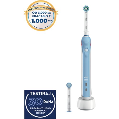 Oral-b b power toothbrush pro 2000 cross action box električna četkica za zube Slike