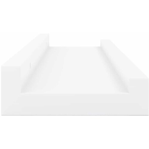  Zidne police za fotografije 2 kom bijele 40 x 9 x 3 cm MDF Slike