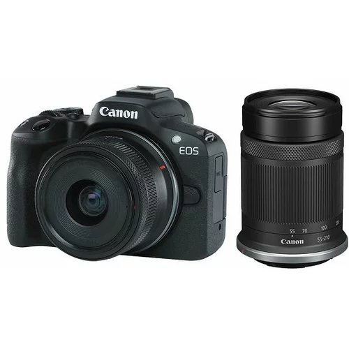 Canon Mirrorless Camera EOS R50 + RF-S 18-45mm + RF-S 55-210mm STM