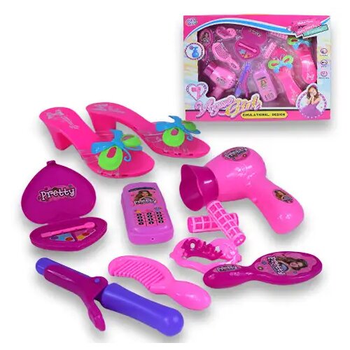 Magic Toys Vouge Girl: Kozmetički set od 10 dijelova s ​​cipelama, telefonom i frizerskim priborom Cijene