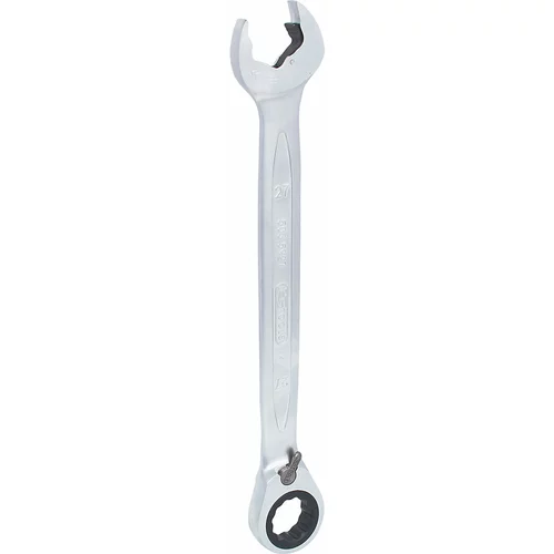Ks Tools Viličasto-obročasti ključ DUO GEARplus, preklopna izvedba, obroč zamaknjen za 15°, 27 mm