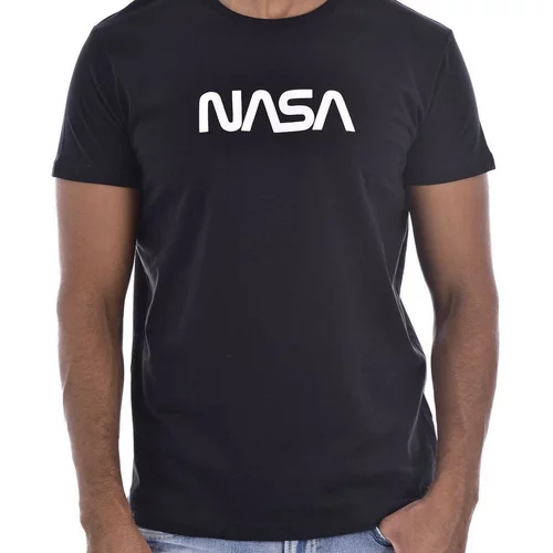 NASA Majice & Polo majice BIG WORM O NECK Črna