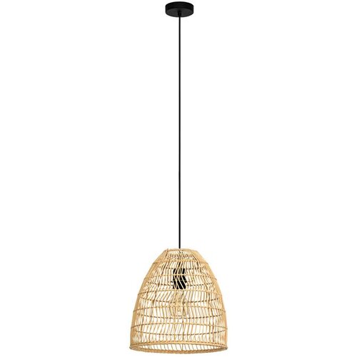 Eglo viseća lampa AYESGARTH E27 &Oslash;33 cm crna ratan 43866 Cene