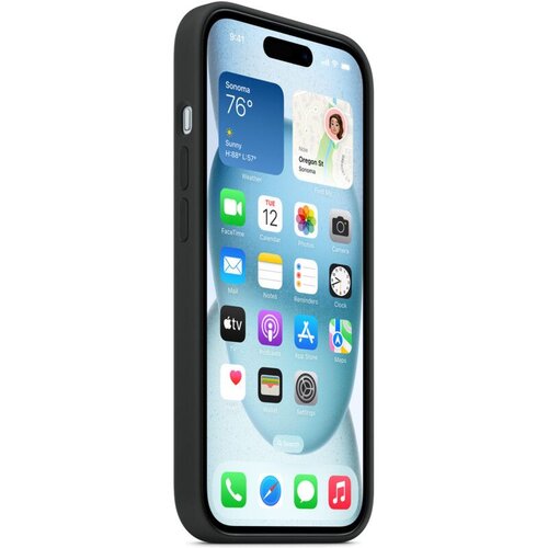 Apple IPHONE 15 SILICONE CASE MAGSAFE BLACK Cene